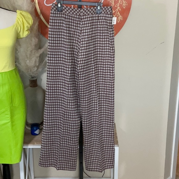 Vintage Sears Perma-Prest Pants 60’s-70’s NWT brown cream size 12 - Picture 4 of 8